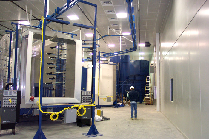 How The Efficiency of Automated Powder Coating Systems Affects Mass Production